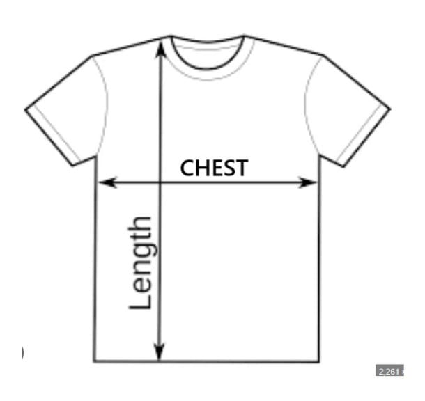 T-Shirt Chest Size Reference